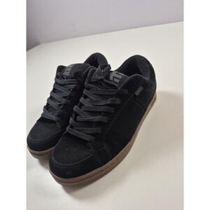 Etnies Kingpin Shoes Mens Size 13 Black Gum Skate Skateboarding Y2K Low Top